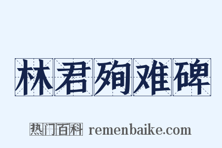 林君殉难碑是什么意思的图片
